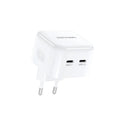 Vention FBPW0-EU 2-Port USB-C 35W GaN Charger - White